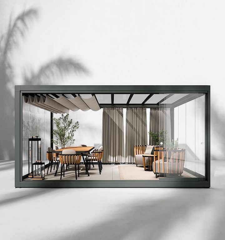 Ethimo Garten-Pavillons - diese Pavillons von Ethimo sind erhältlich bei Decoris Interior Design in Zürich mit Showroom am Bleicherweg - Innenarchitektur Zürich und Inneneinrichtung Zürich – Ihre Experten für Innenarchitektur, Planung, Bauleitung, Ausführung, Gestaltung